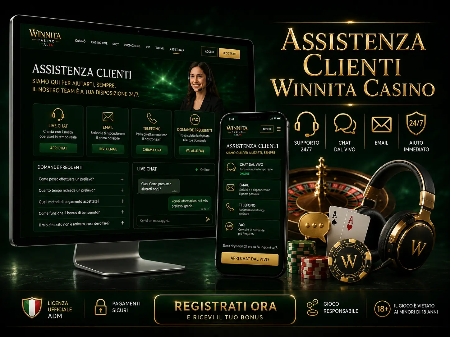 Assistenza Clienti Winnita Casino