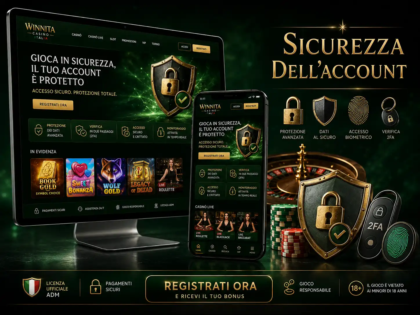 Sicurezza Dell'account E Licenza Di Winnita Casino