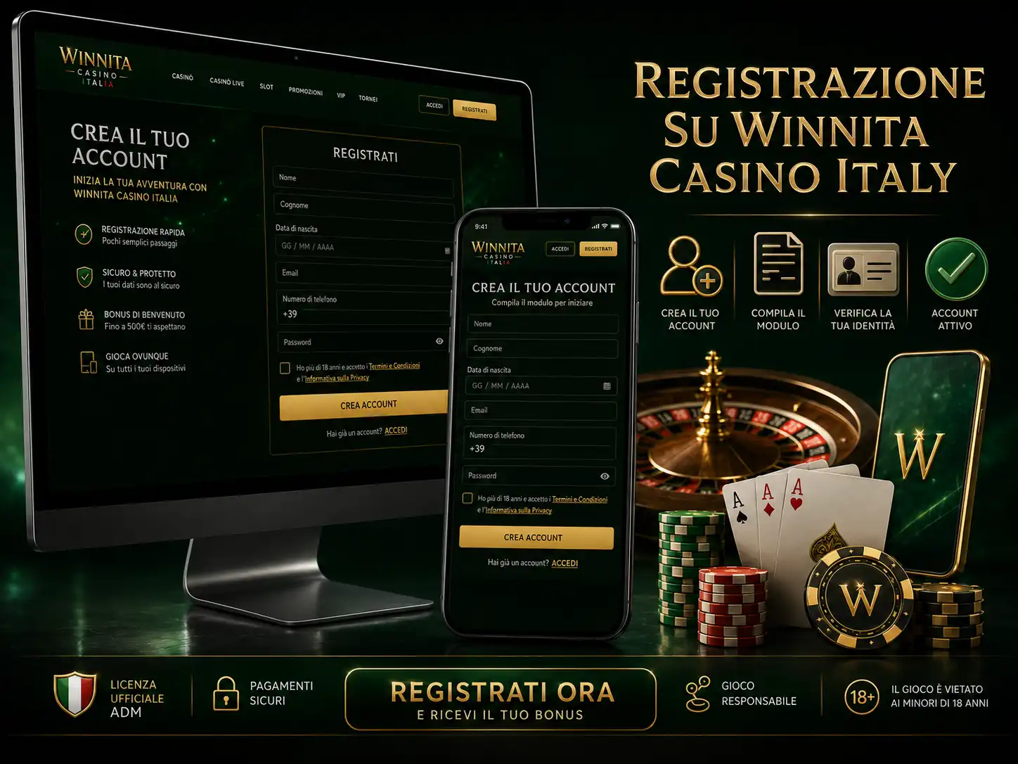 Registrazione Su Winnita Casino Italy
