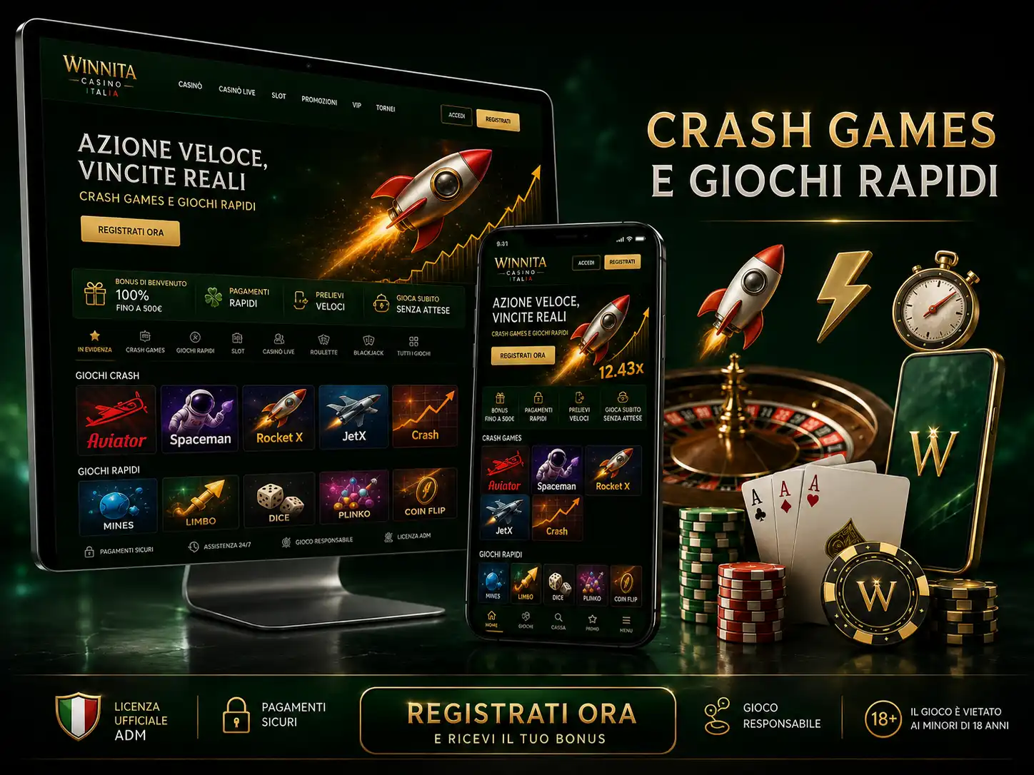 Crash games e giochi rapidi